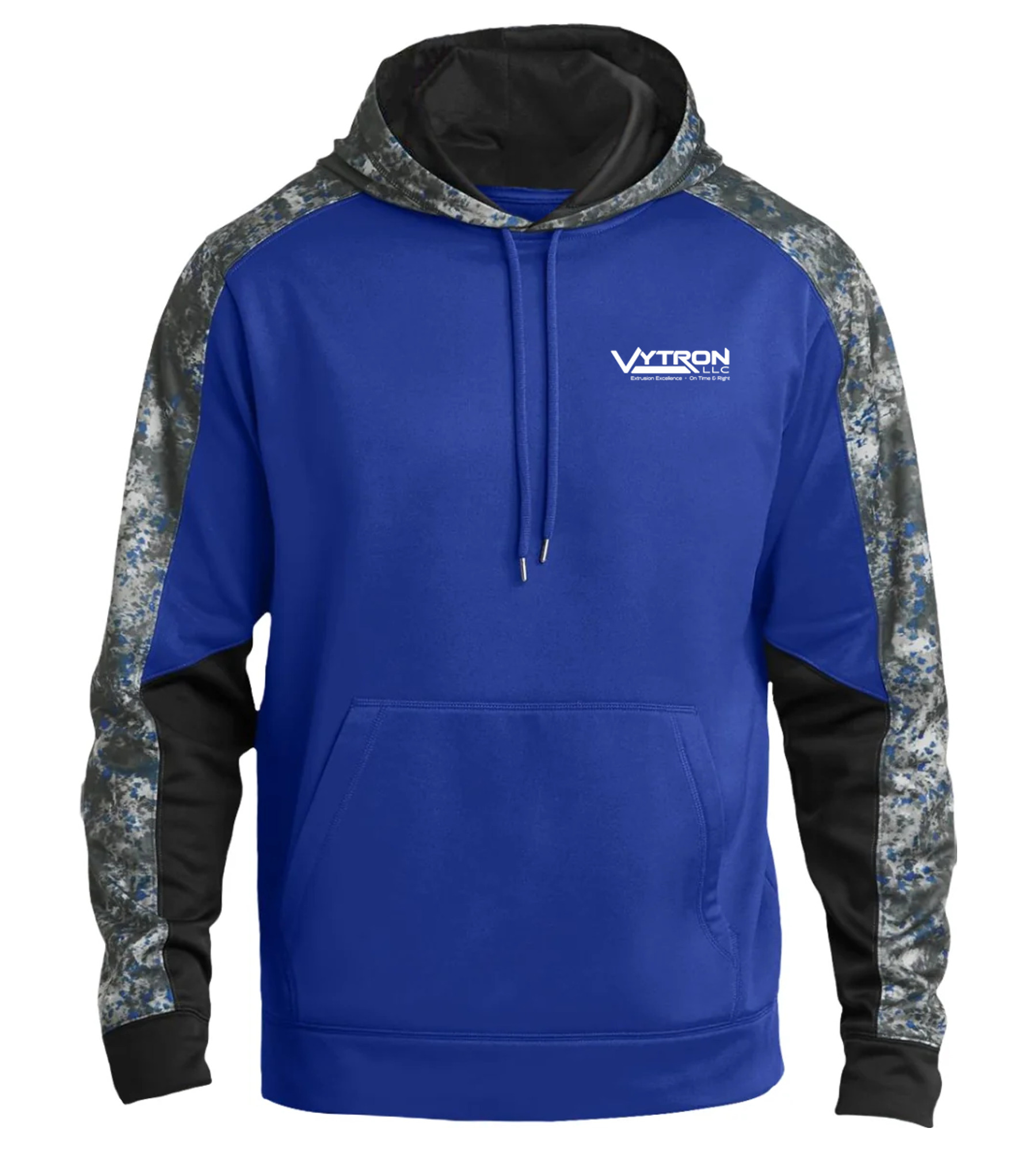 Sport-Tek® Sport-Wick® Mineral Freeze Fleece Colorblock Hooded Pullover (Discontinued/while supplies last)